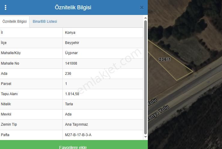 Beyşehir Üçpınar Mah. Konya Yıoluna Sıfır Yatırımlık Süper Tarla Ceylanlar Oto Emlaktan - Görsel 3