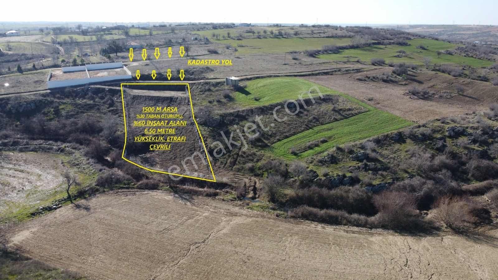 Kırklareli Eriklice' De %60 İmarlı Toplam 1500 M2 Satılık Arsa - Görsel 4