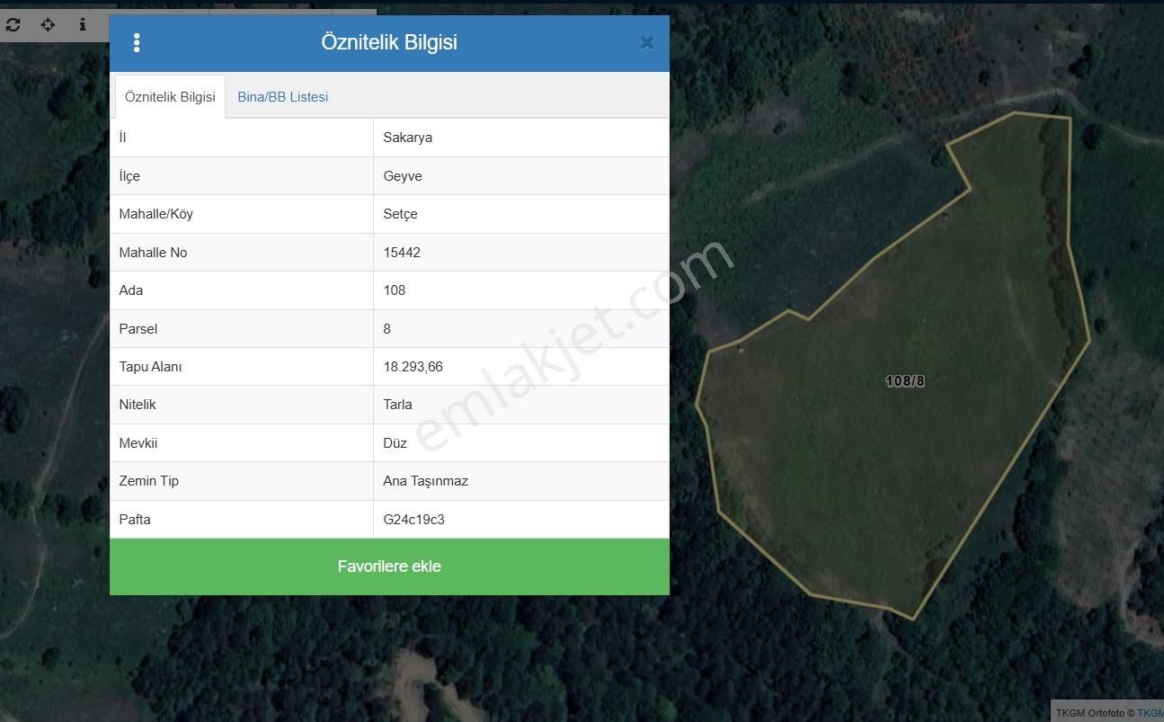 Geyvede Satılık Müstakil Tapulu 18.293 M2 Tarla