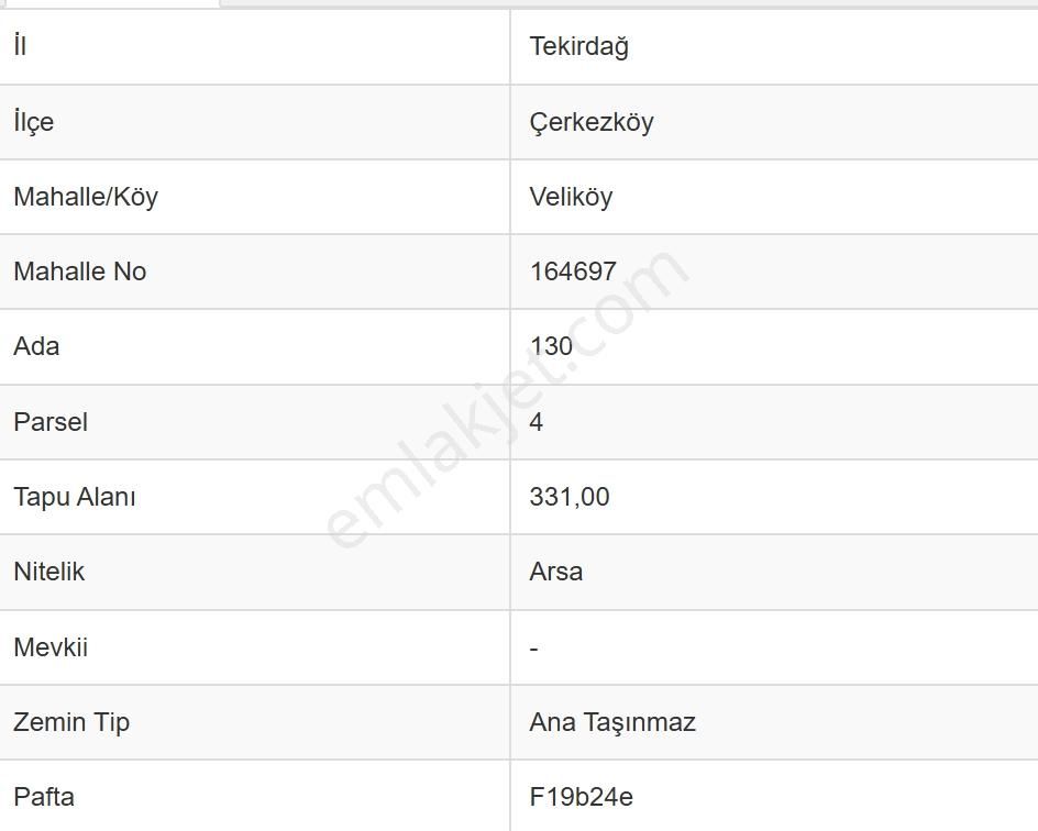 Çerkezköy Veliköy Mah. 331 M2 Konut İmarlı Arsa - Görsel 4