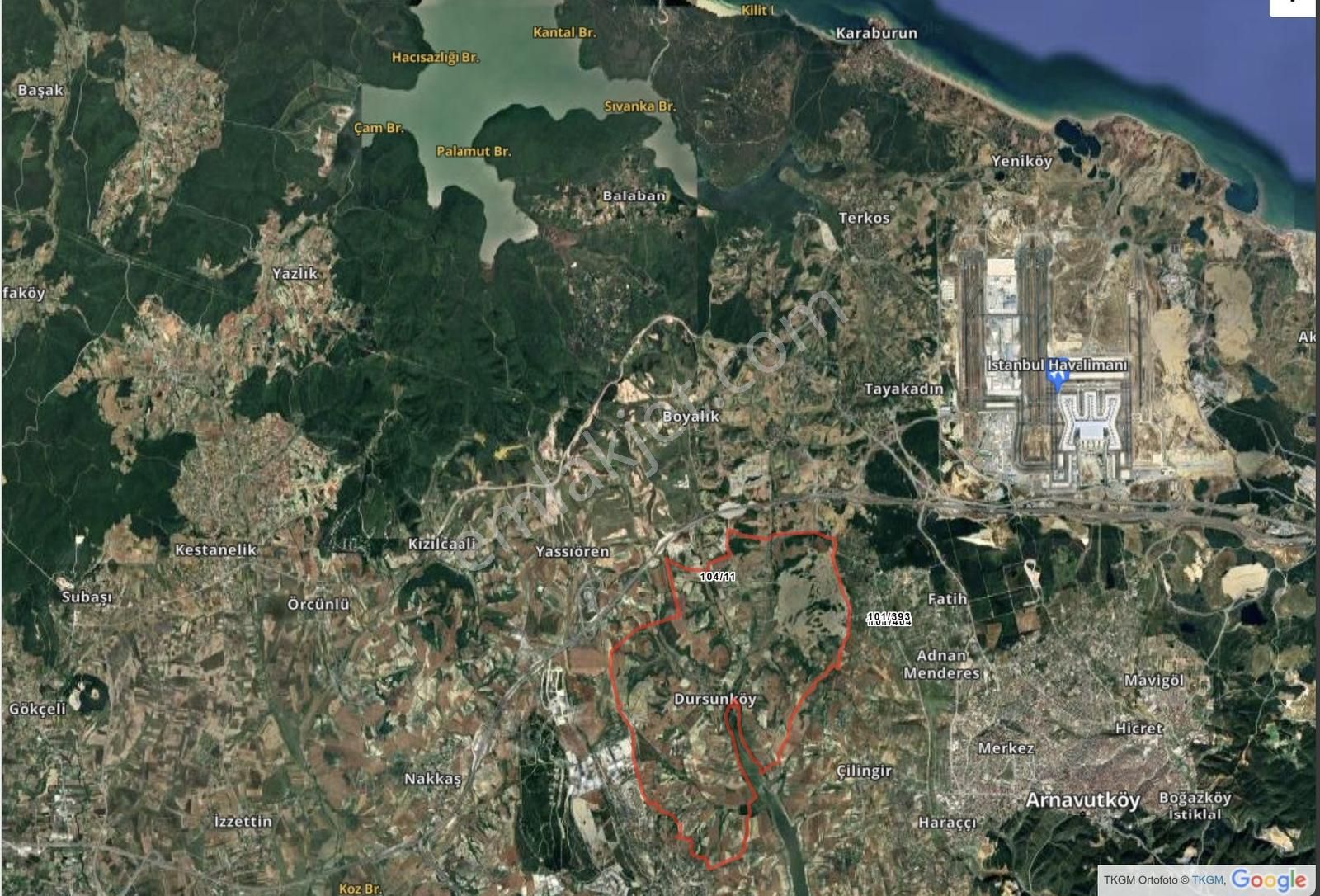 Arnavutköy Dursunköy Mah .2.052m2 Resmi Yola Cepheli Tarla - Görsel 15