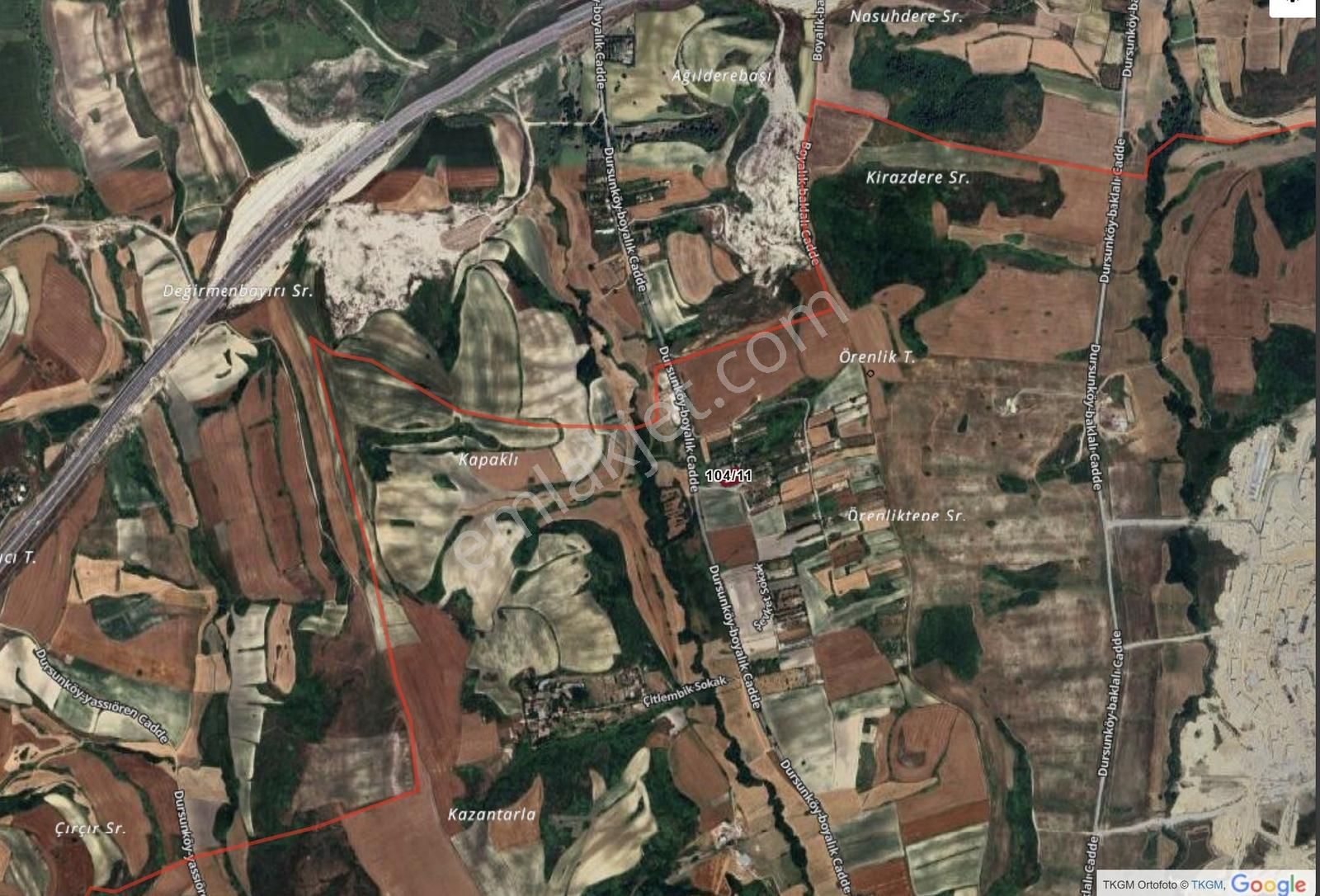 Arnavutköy Dursunköy Mah .2.052m2 Resmi Yola Cepheli Tarla - Görsel 12