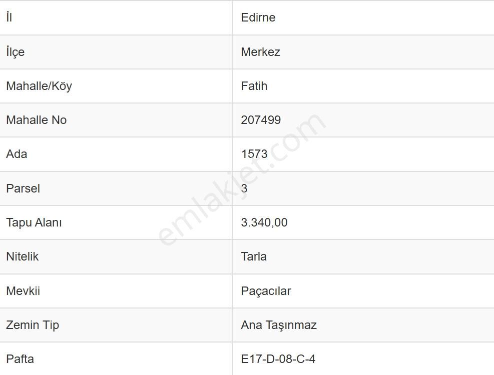 Edirne Merkez 3.340 M2 Trakya Ünüversitesine Yakın Tarla - Görsel 3