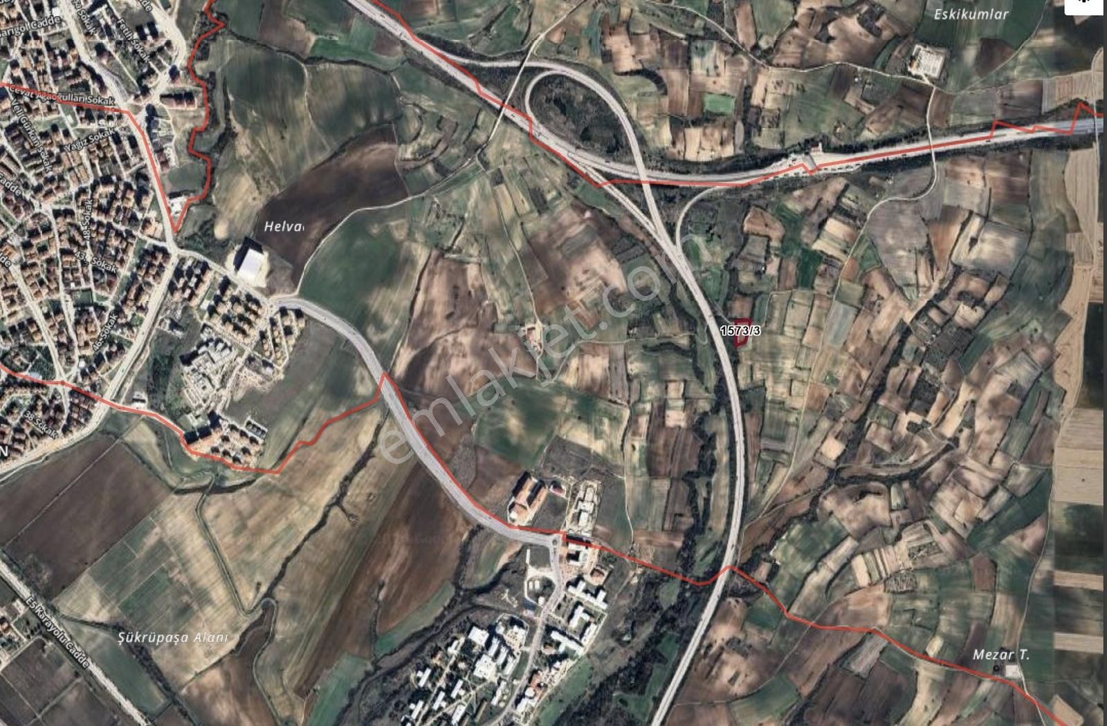 Edirne Merkez 3.340 M2 Trakya Ünüversitesine Yakın Tarla - Görsel 4