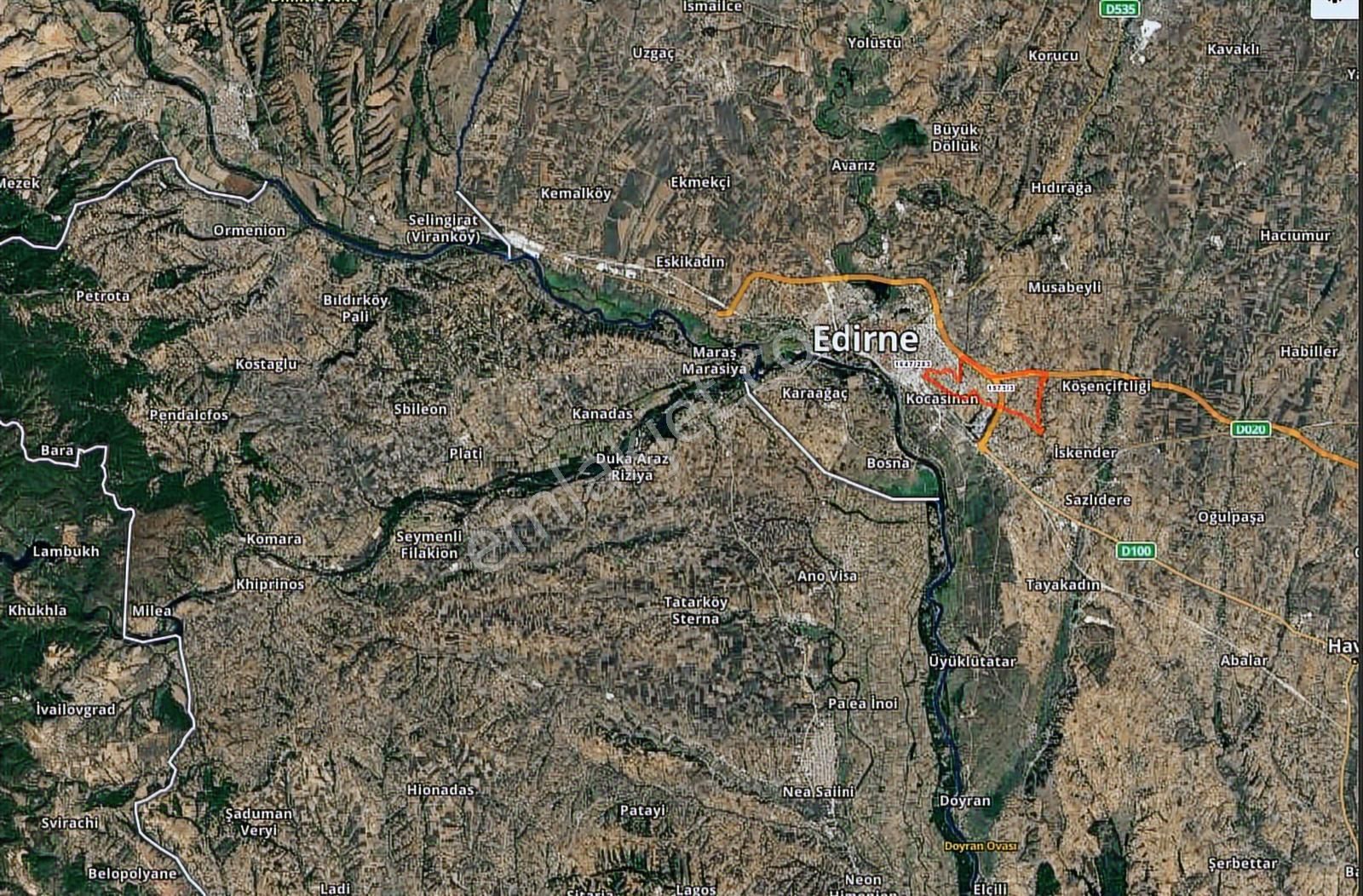 Edirne Merkez 3.340 M2 Trakya Ünüversitesine Yakın Tarla - Görsel 6