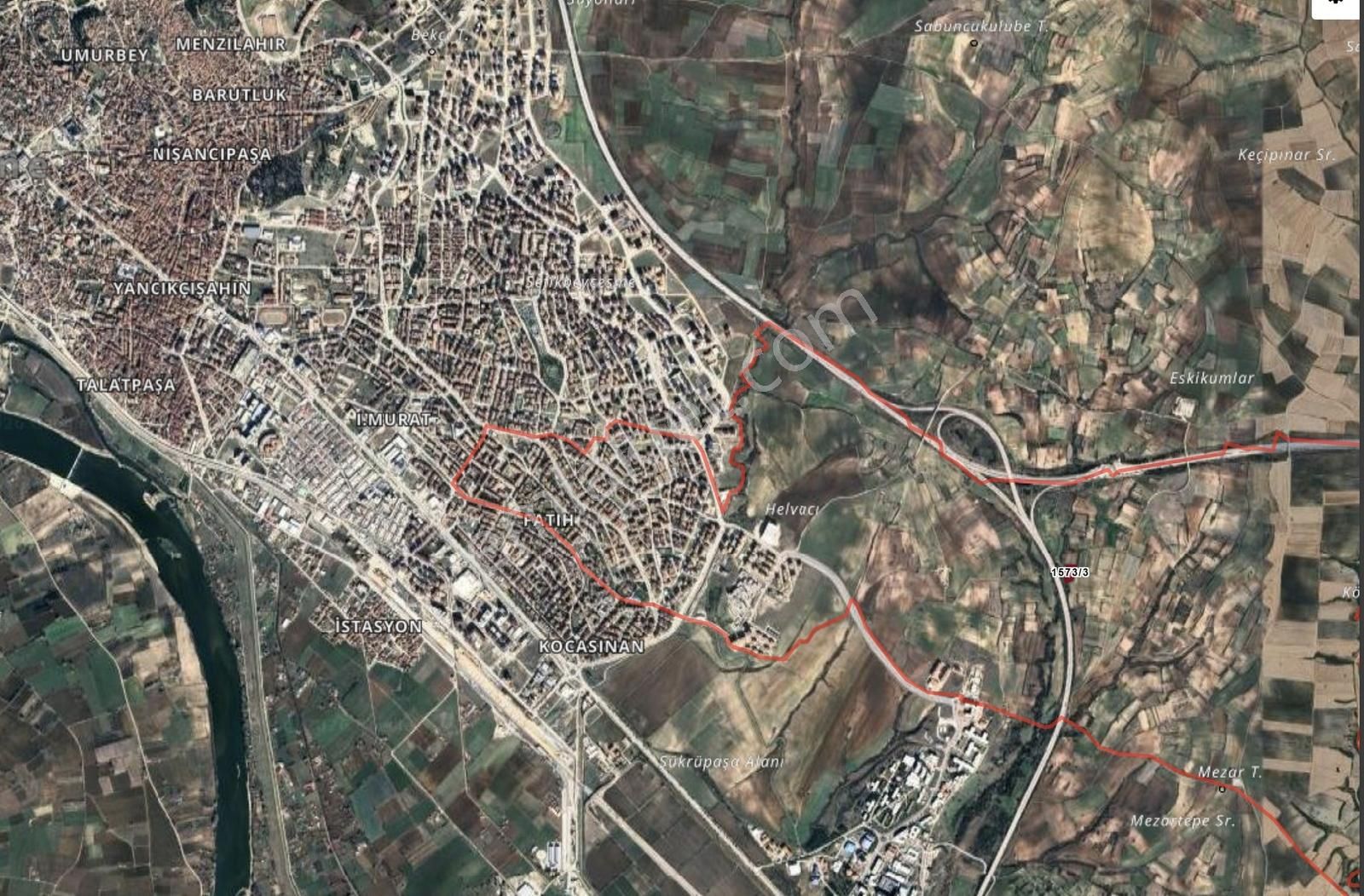 Edirne Merkez 3.340 M2 Trakya Ünüversitesine Yakın Tarla - Görsel 7