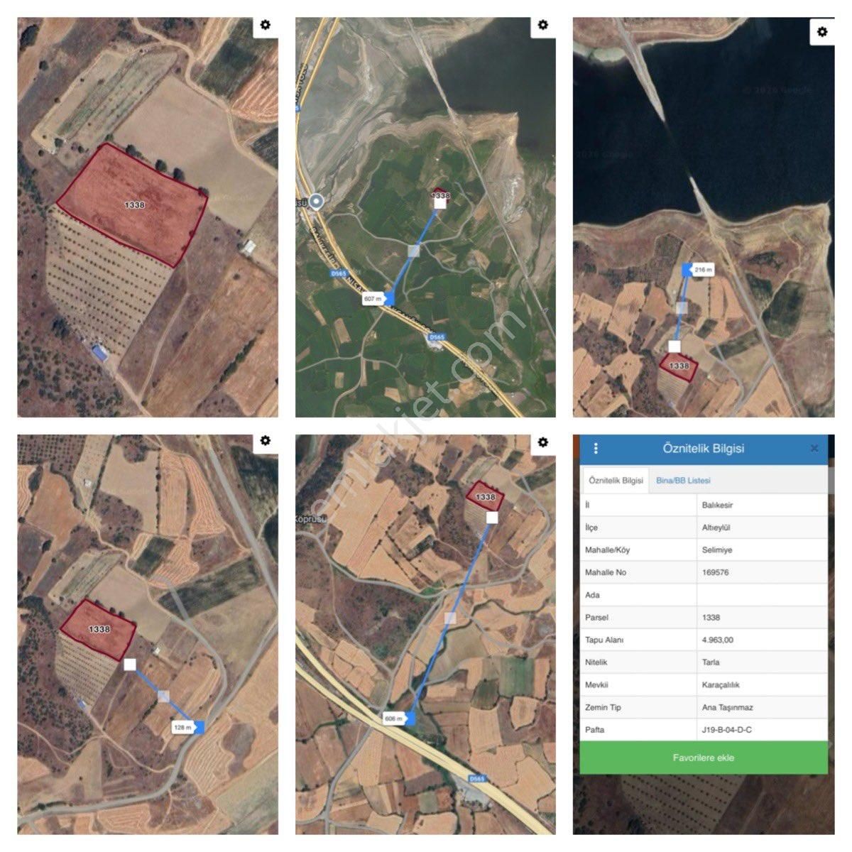 Balcity - Altıeylül Selimiye'de 4.963 M2 Yola Ve Meraya Cepheli Hobi Bahçesi - Görsel 9