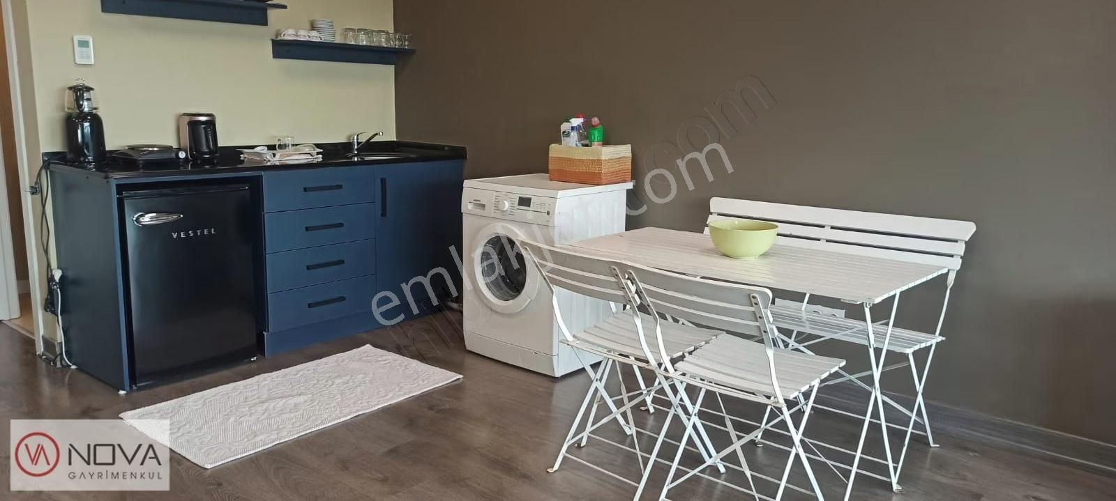 Nova'dan Finans Merkezi Sarphan Finans'ta 1+0 Eşyalı Kiralık - Görsel 8