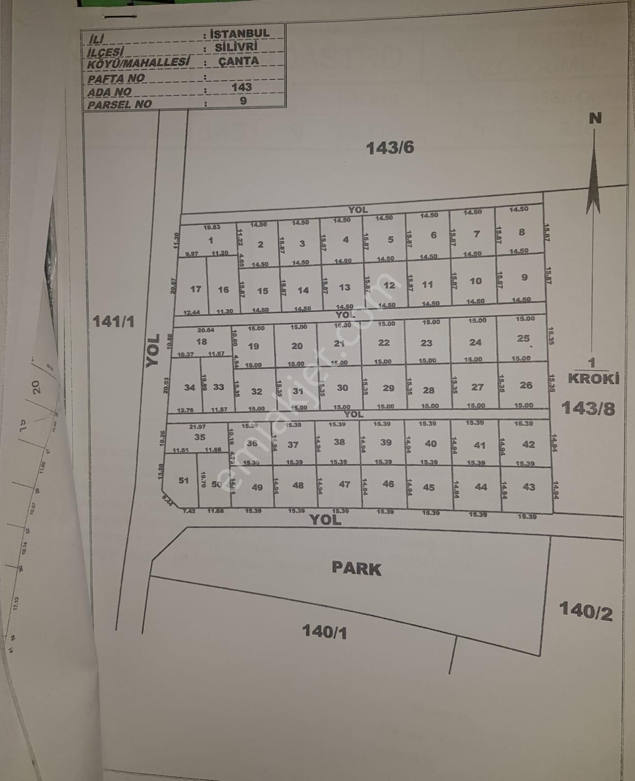 Silivri Çantaköy De Gölet Manzaralı İmarlı 257m2 Satılık Arsa - Görsel 26