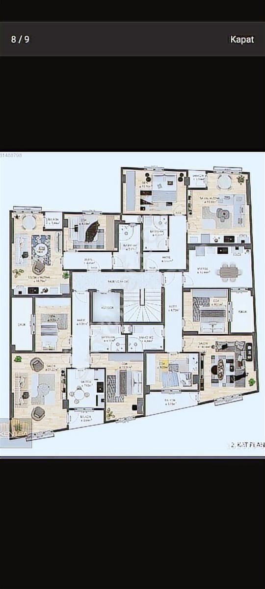 Çanakkale Ezine Vizyonpark Evleri Yatırımlık 1*1 Daire " - Görsel 2