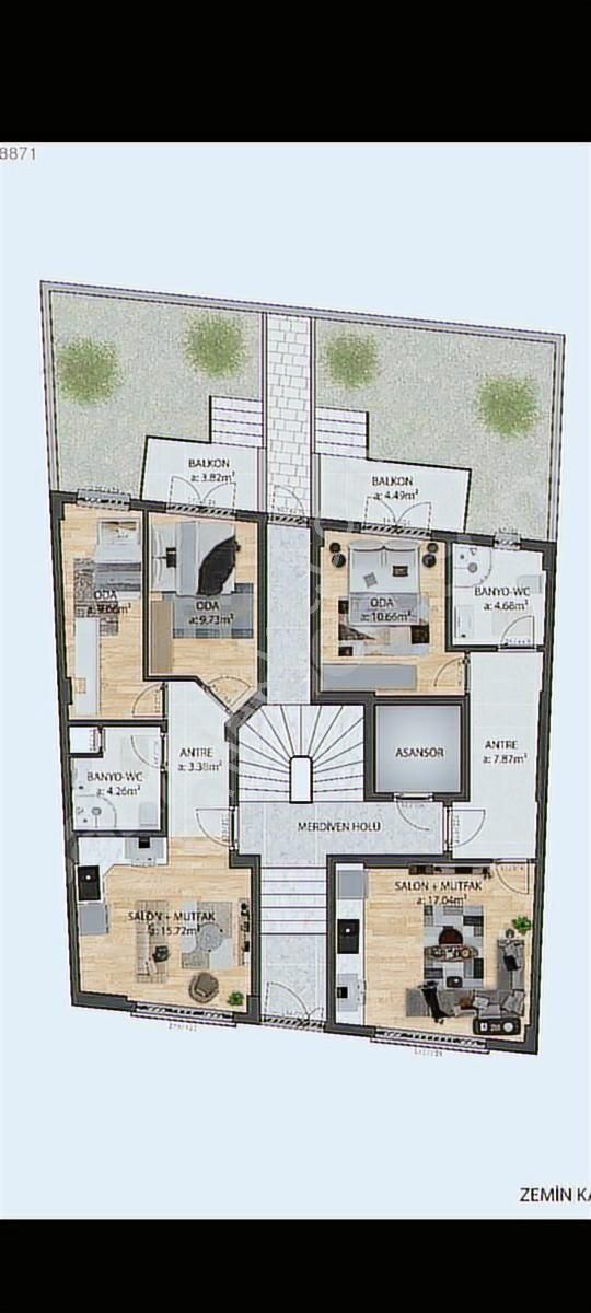 Çanakkale Merkez Barbaros Mah Bahçe Katı Bahçeli Daire " - Görsel 3