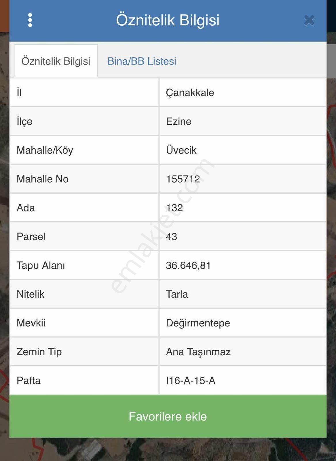 Ezine Üvecik Köyünde Toplam 86 Dönüm Arsa - Görsel 2