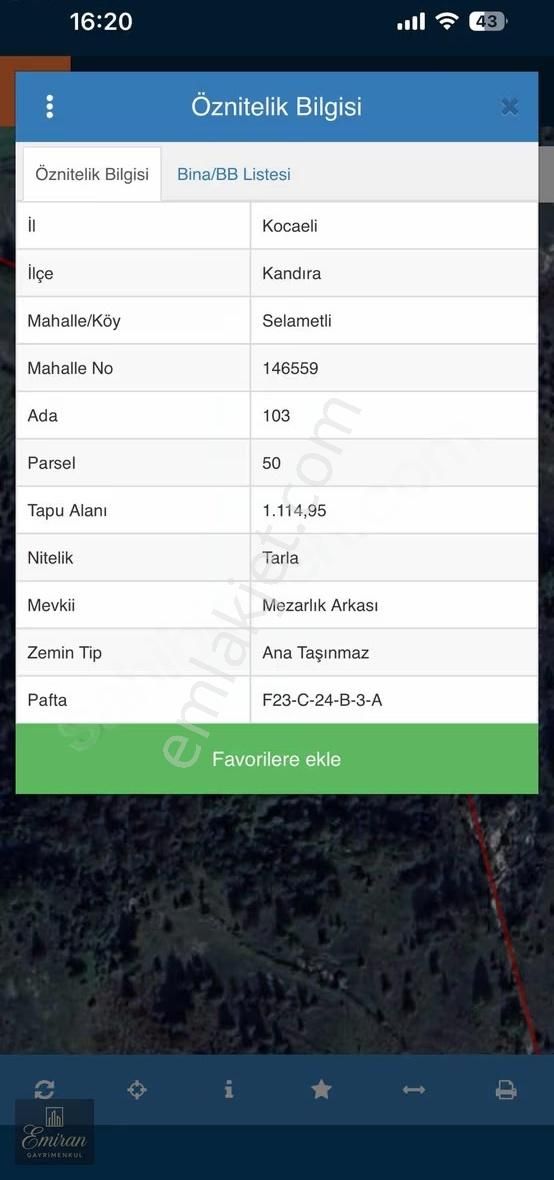Kocaeli Kandıra Selametli Köyünde 1115 M2 Yatırımlık Arazi - Görsel 2