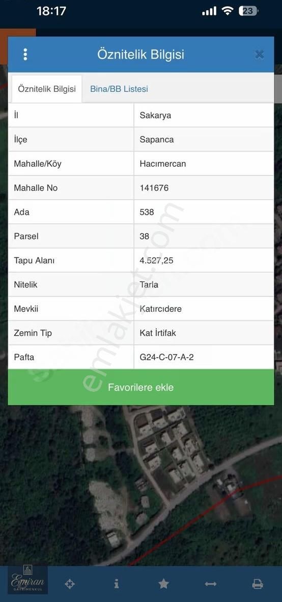 Sakarya Sapanca Hacımercan Villa İmarlı Satılık Arazi - Görsel 2