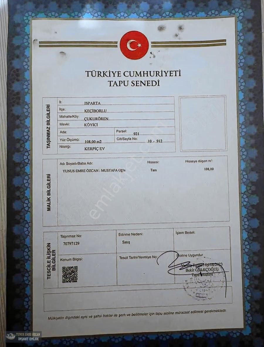 Yunus Emre Özcan İnşaat Emlâk