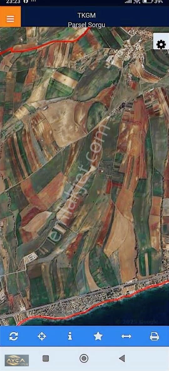 Gazioğlu Mh.yola Çok Yakın Deniz Manzaralı Ayçadan Satılık Tarla