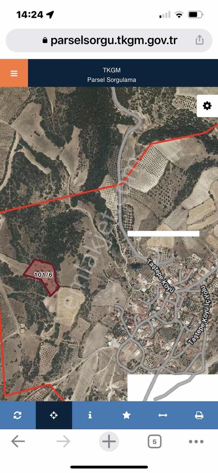 6628 Metre Tarla.köye 120 Metre.tek Tapu.konumu Çok Güzel - Görsel 15