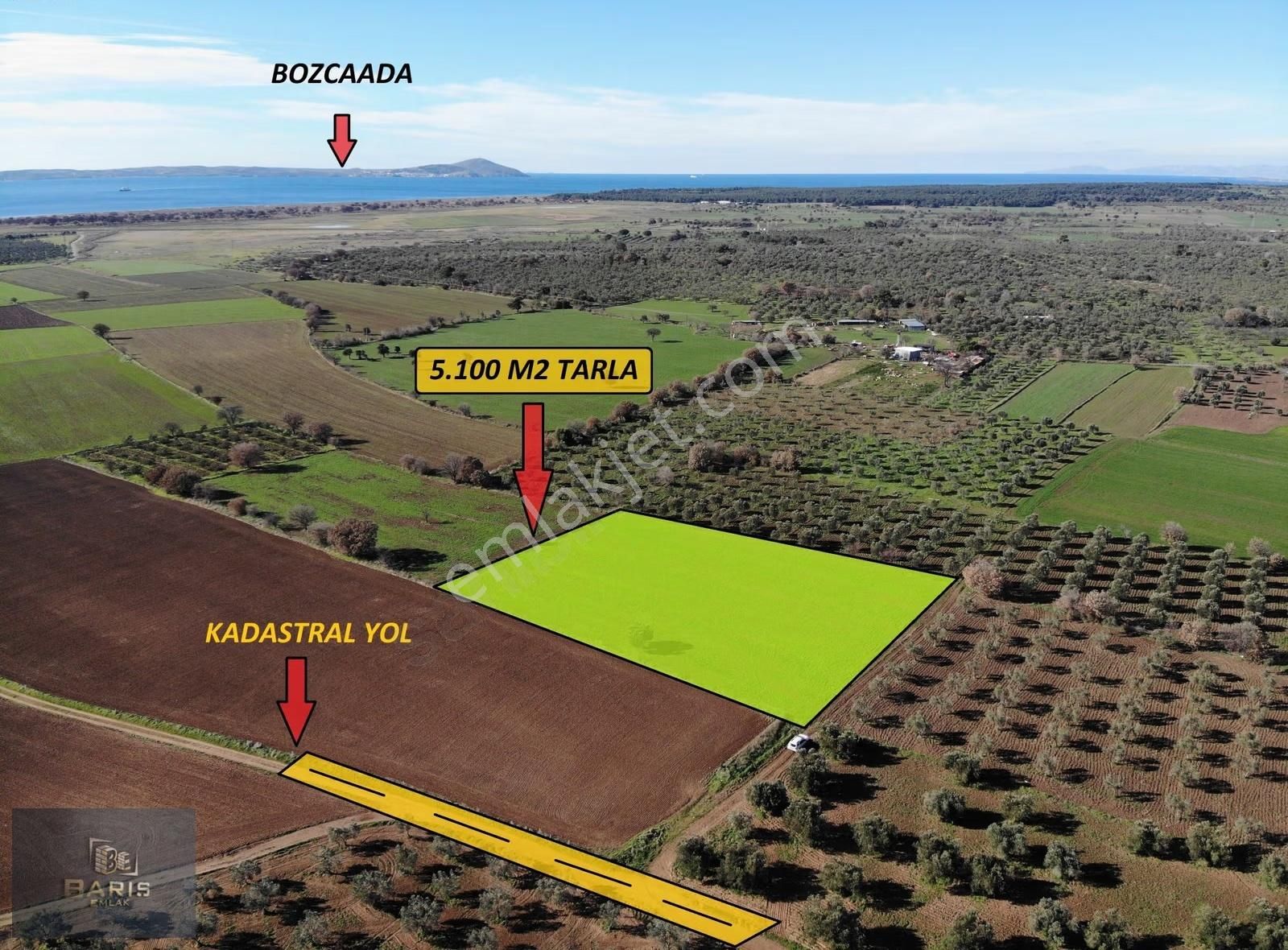 Çanakkale Geyikli Çamoba Köyünde Satılık Tarla - Görsel 13