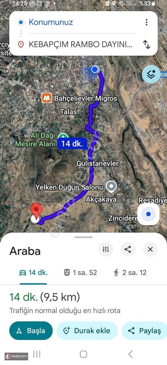 Melikgazi Kıranardı Fatihte Temiz Villa Parseli - Görsel 6