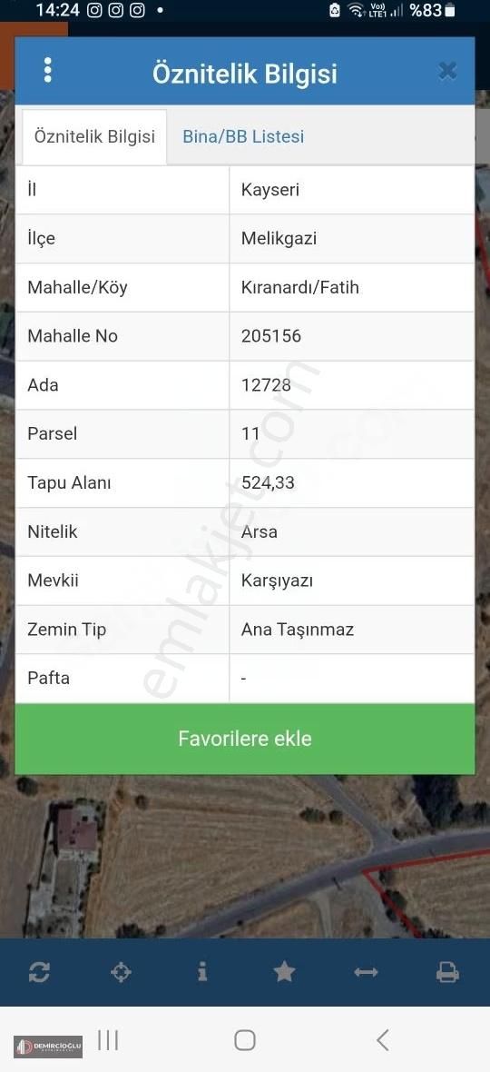 Melikgazi Kıranardı Fatihte Temiz Villa Parseli - Görsel 4