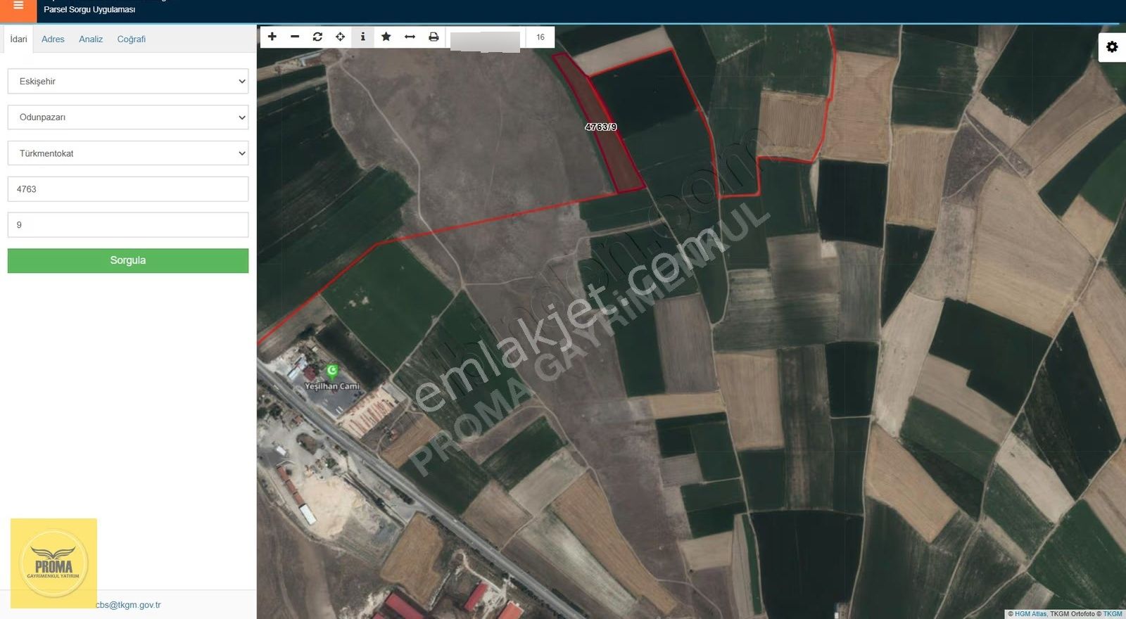 Proma'dan Türkmentokat'ta 110dönüm Tek Parça Tarıma Uygun Tarla - Görsel 6