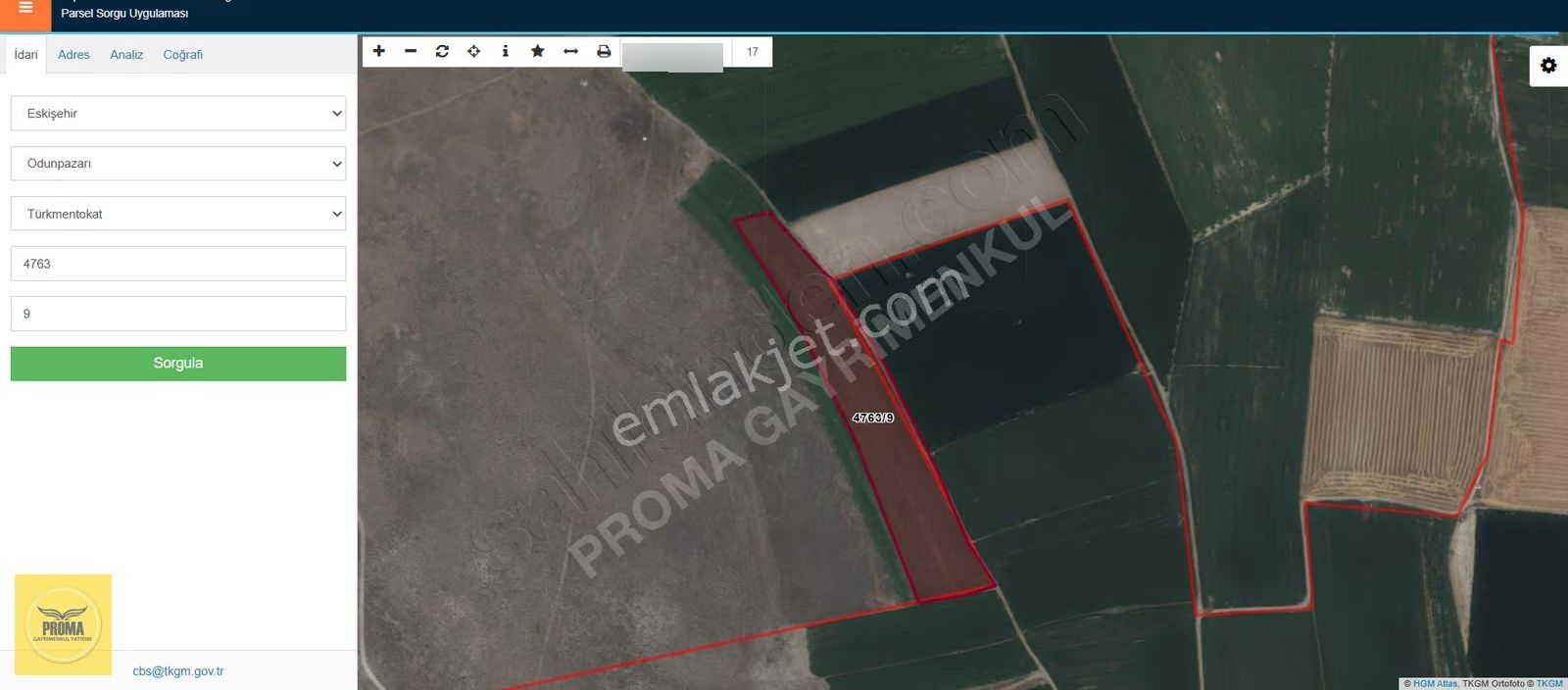 Proma'dan Türkmentokat'ta 110dönüm Tek Parça Tarıma Uygun Tarla - Görsel 10