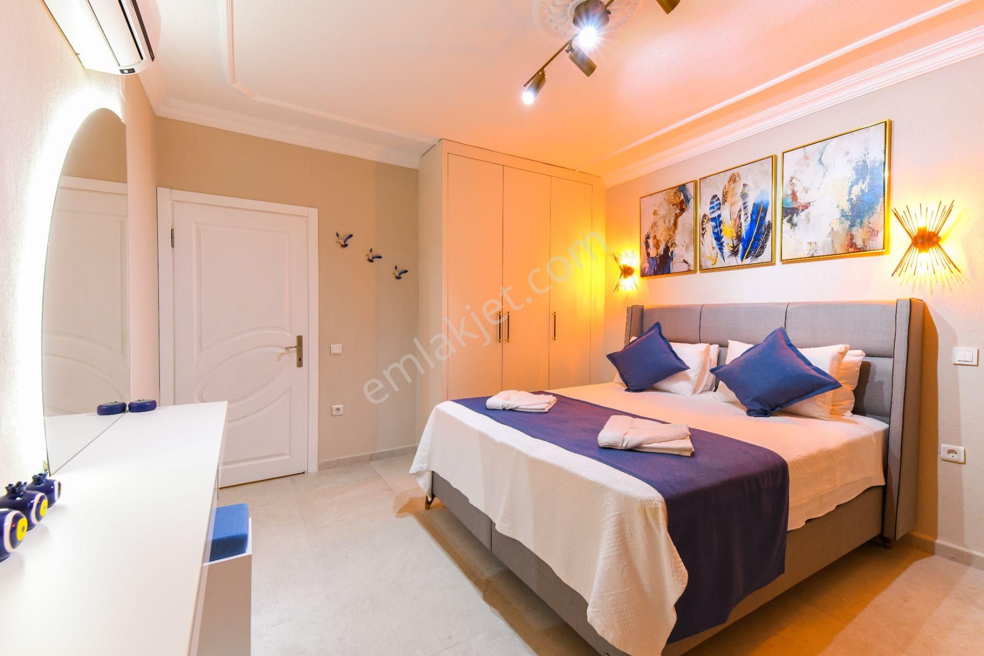 Kalkan Ulugöl Mevkinde Doğa Manzaralı Jakuzili Muhafazakar Tatil Villası - Görsel 18