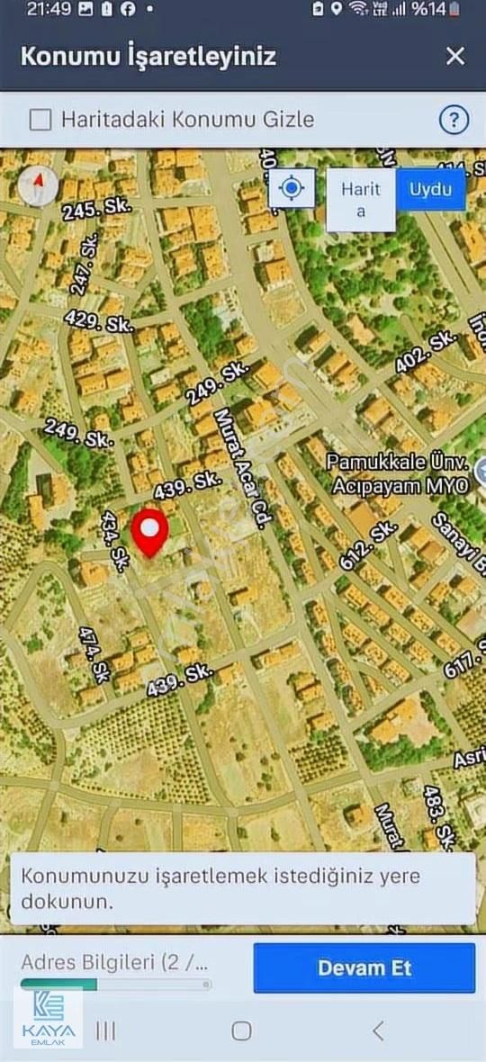 Acıpayam Bademkent Üzerinde Satılık Arsa - Görsel 9