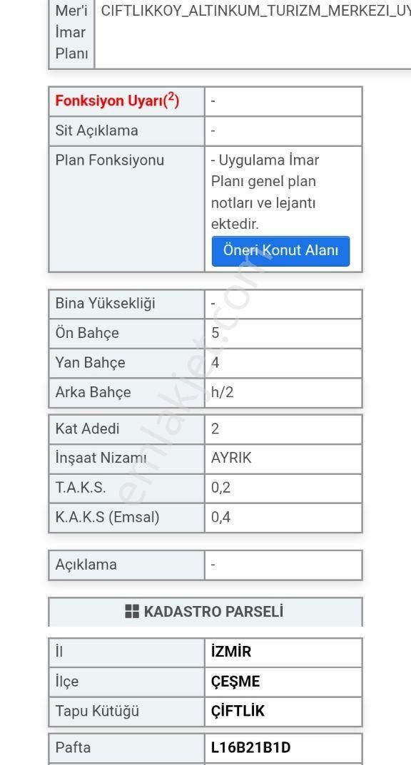 Çeşme Çiftlik Denize Sifir Arsa - Görsel 7
