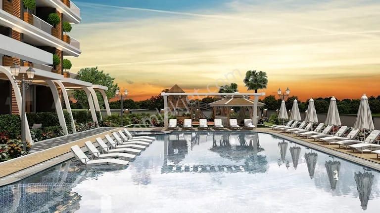 Alanya Oba Mah. | Flora Garden Havuz Manzaralı • Full Sosyal Tesisli • 1+1 Eşyalı Daire - Görsel 13