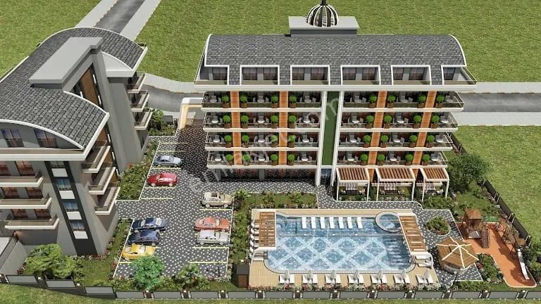 Alanya Oba Mah. | Flora Garden Havuz Manzaralı • Full Sosyal Tesisli • 1+1 Eşyalı Daire - Görsel 6