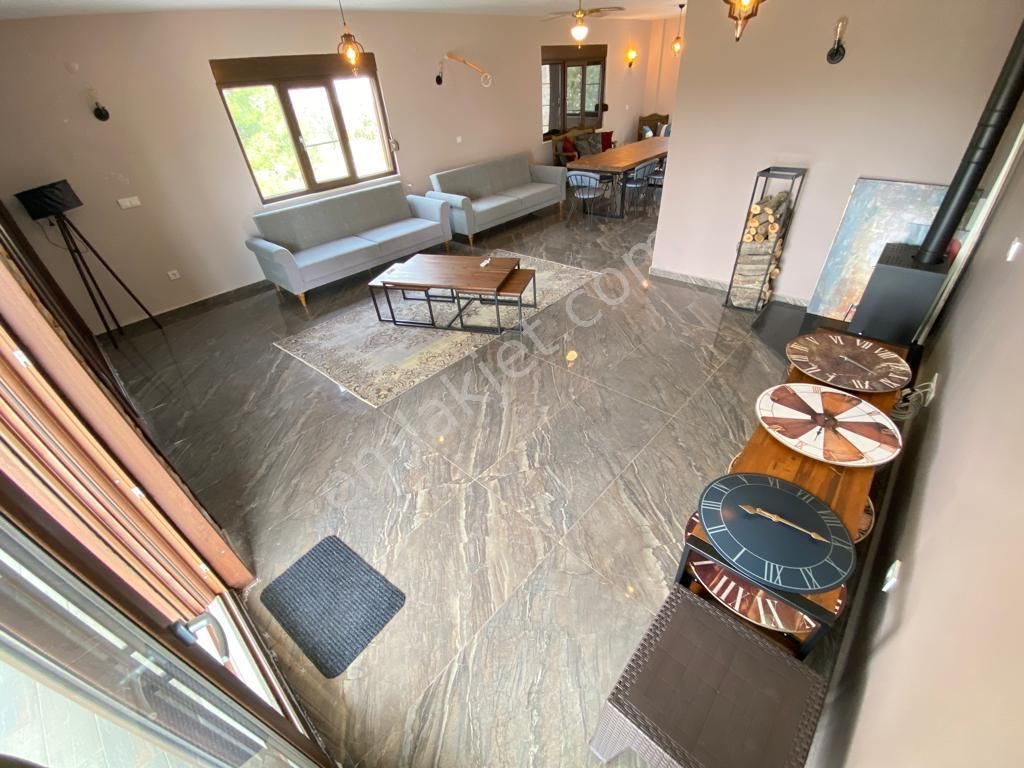 ꧁akçay Ay Emlak'tan꧂çamlıbel'de Deniz Ve Dağ Manzaralı Havuzlu Satılık 6+1 Tam Bağımsız Taş Villa - Görsel 11