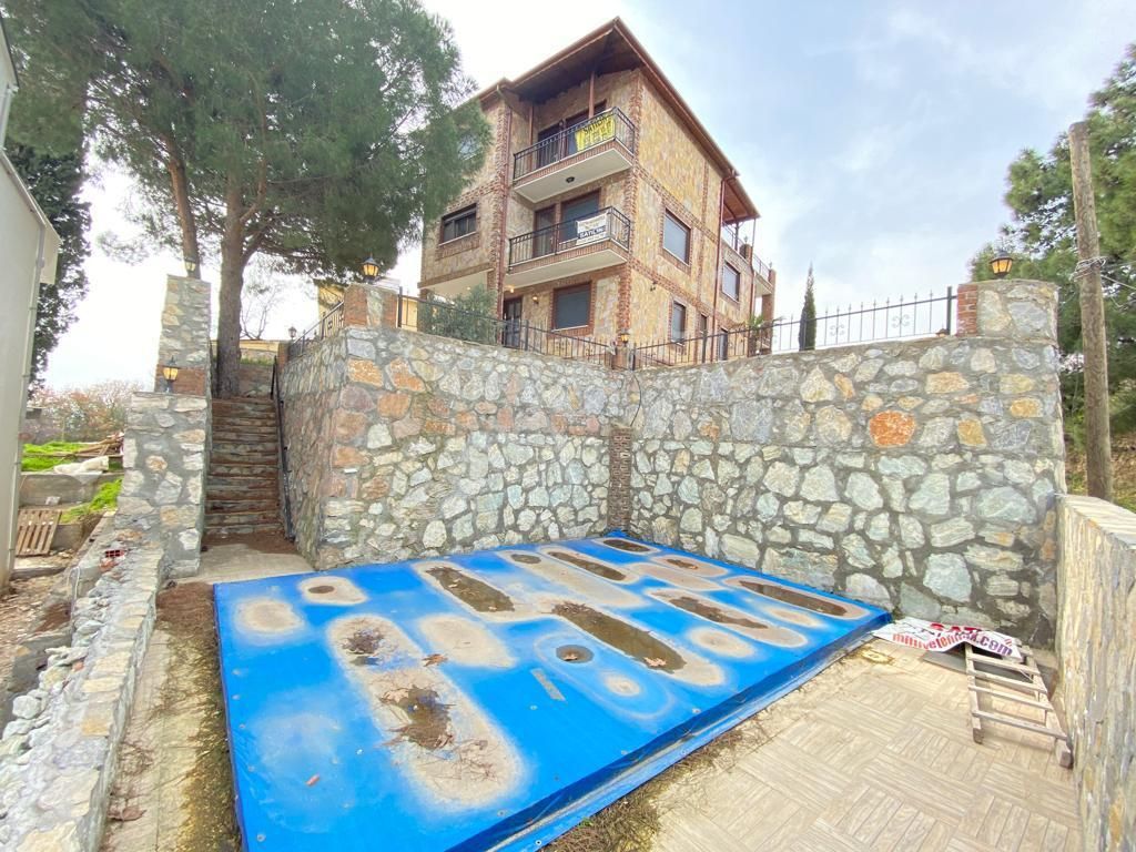 ꧁akçay Ay Emlak'tan꧂çamlıbel'de Deniz Ve Dağ Manzaralı Havuzlu Satılık 6+1 Tam Bağımsız Taş Villa - Görsel 34