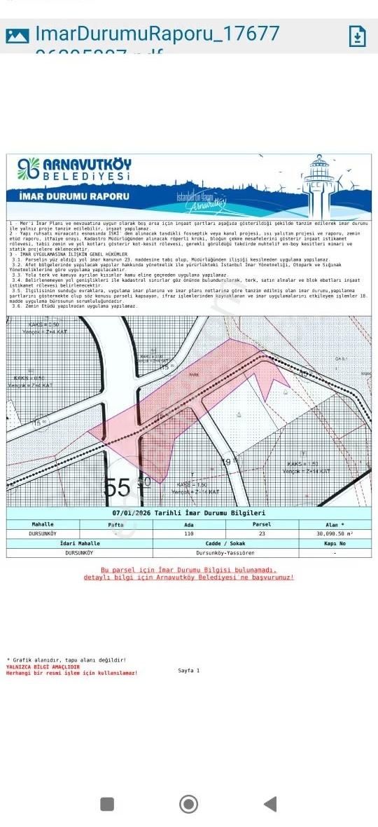 Arnavutköy Dursunköy Ticari+ Konut 14 Kat Arsamı Satıyorum - Görsel 8