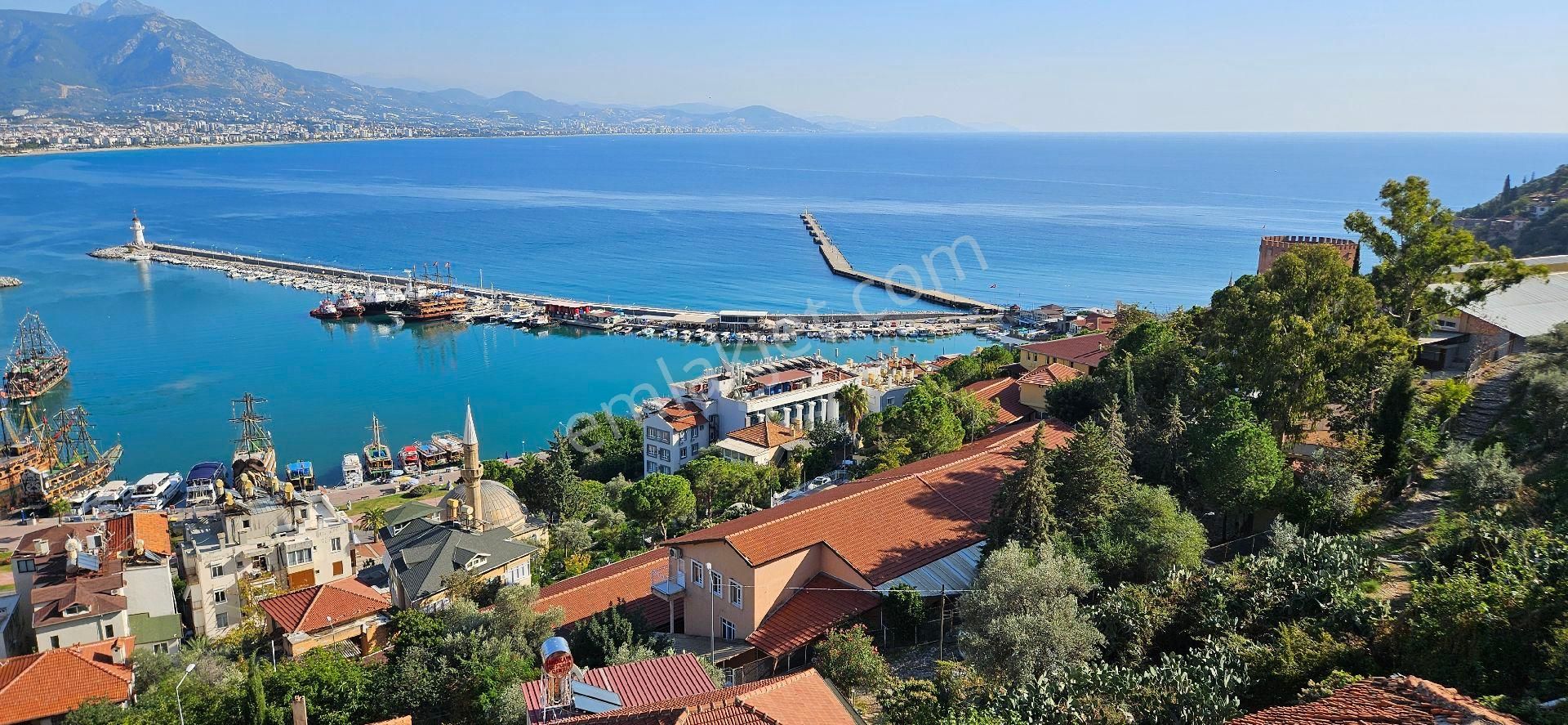 Alanya Kale'de Muhteşem Deniz Manzaralı 3+1 Satılık Boş Daire - Görsel 16