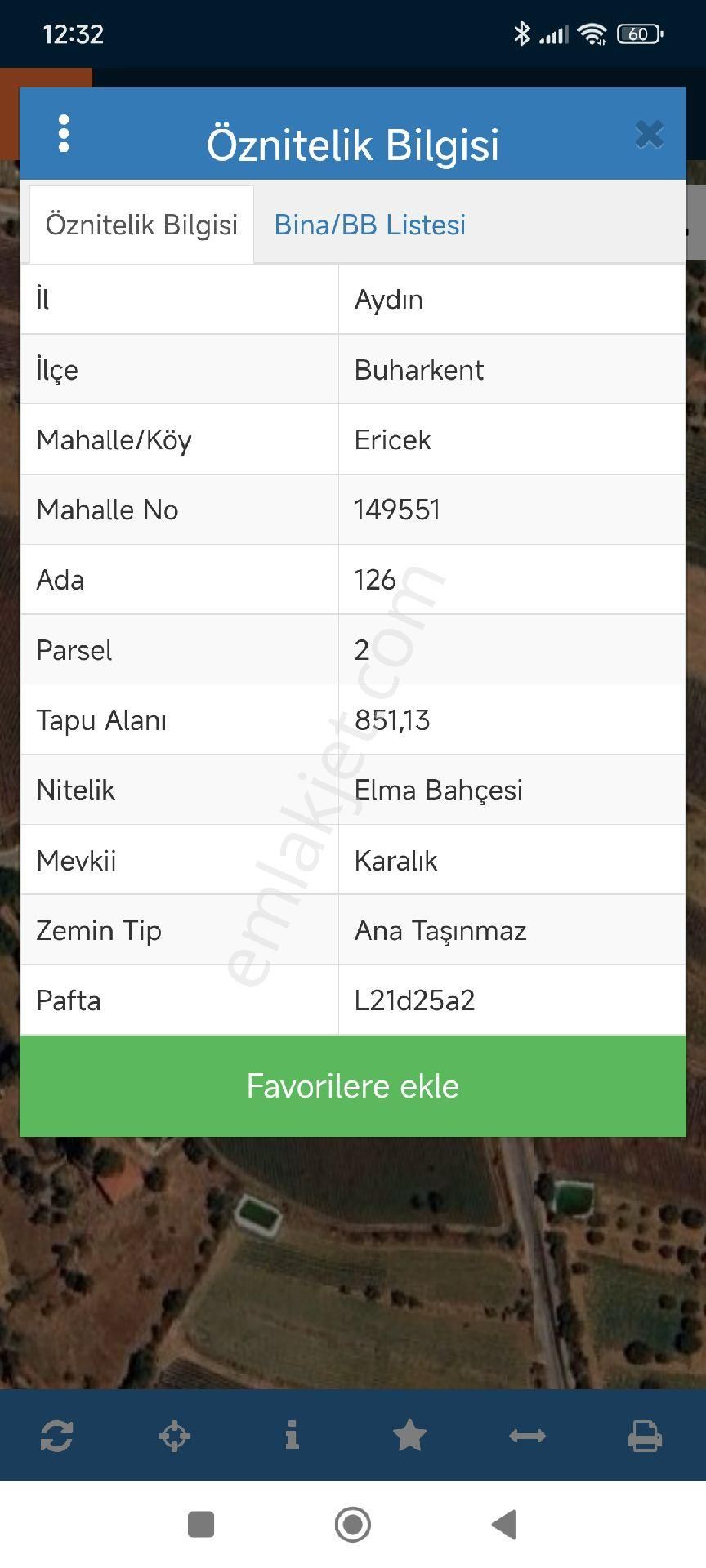 Aydın Buharkent Satılık Bahçe - Görsel 2