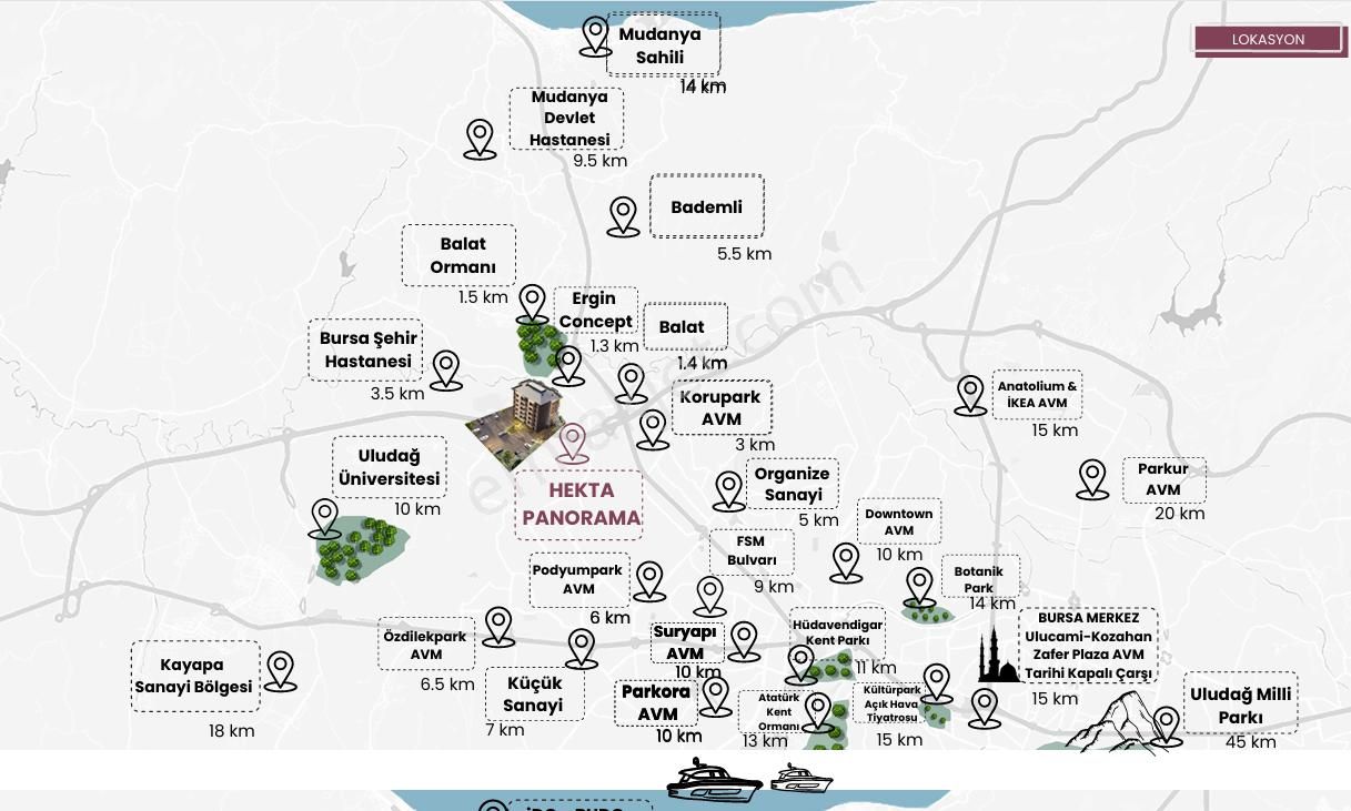 Rt Safir'den Doğanköy Panorama'da 1+1 Eşyalı Satılık Lüks Daire - Görsel 27