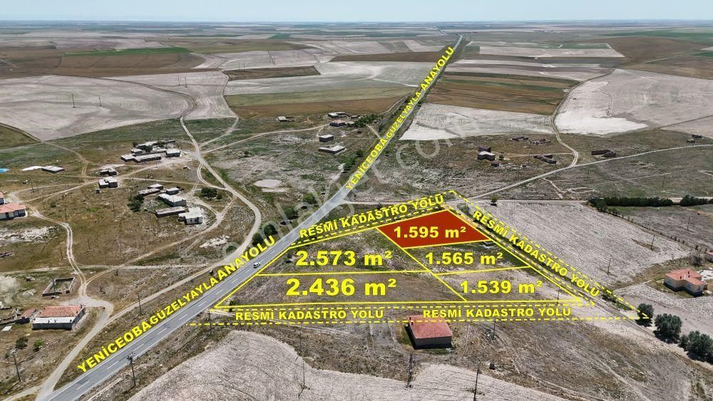 Konya / Cihanbeyli / Yeniceoba Mahallesinde 1.595 M² Müstakil Tapulu İmarlı Arsa