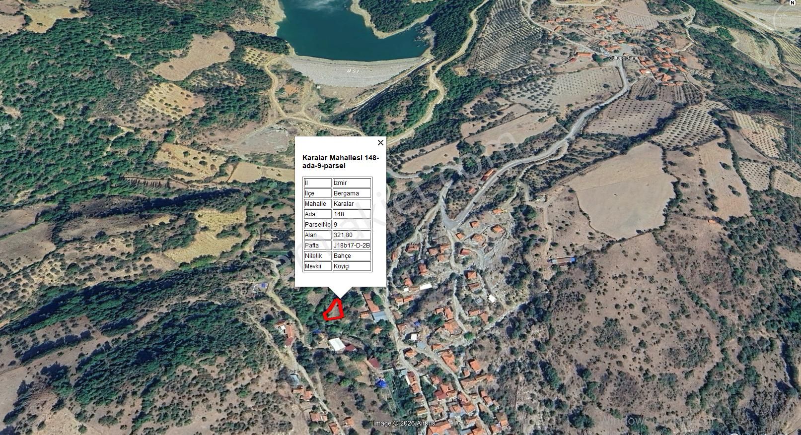 Dere Kenarı Köy İçi 321 M2 Bahçe