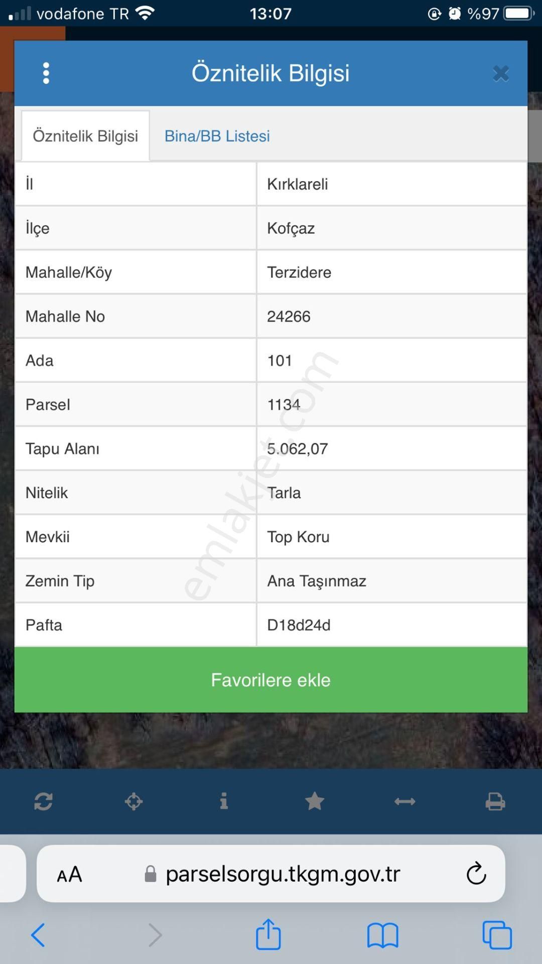 Kırklareli Kofçaz Yatırımlık 5 Dönüm Tarla - Görsel 4