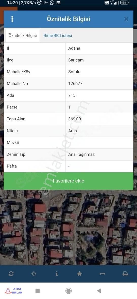 Atıcı'dan Yeşiltepe De 2 Kata İmarlı 369 M Satılık Arsa - Görsel 2