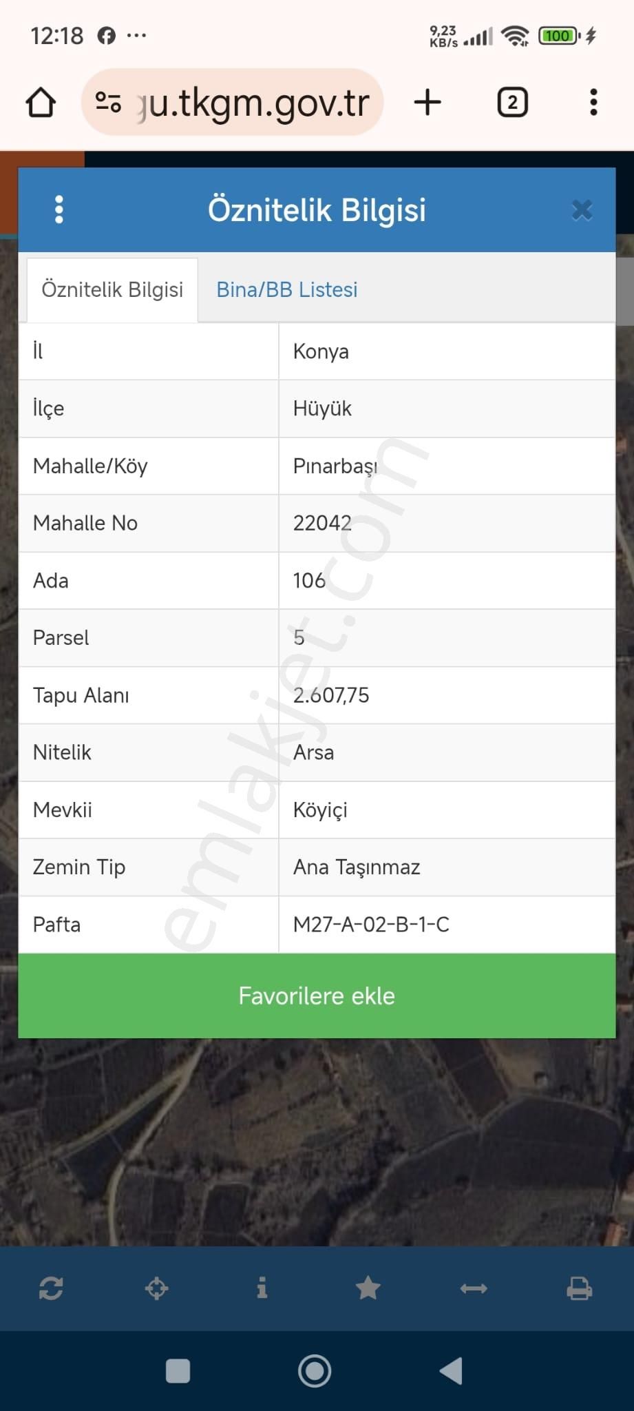 Hüyük Pınar Başı Mahallesinde Satılık Fırsat Arsa - Görsel 2