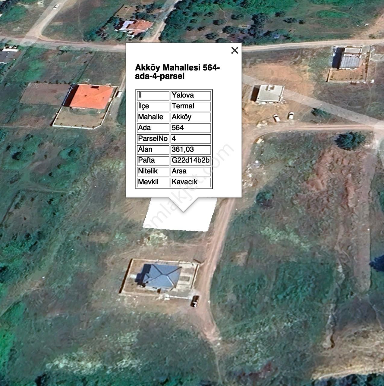 Yalova Termal Akköy Şahintepesi 361 M2 Satılık Arsa - Görsel 3