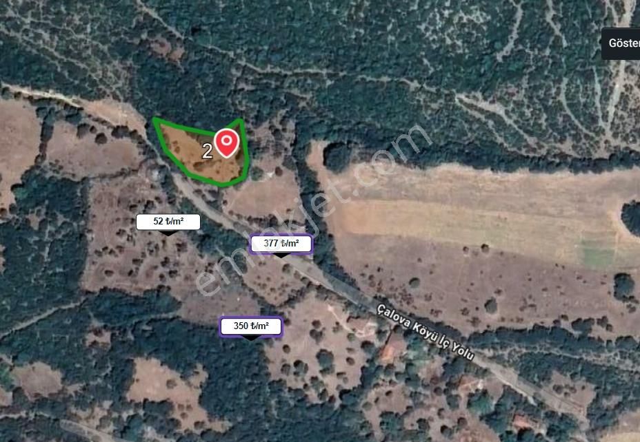 Balıkesir Balya Çalova Köyiçi Mevkii Satılık 1096 M2 Arazi - Görsel 4