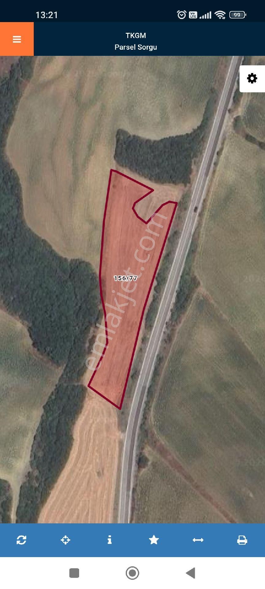 Tekirdag Şarkköyde Tek Tabu Tarla 4389m2 - Görsel 2