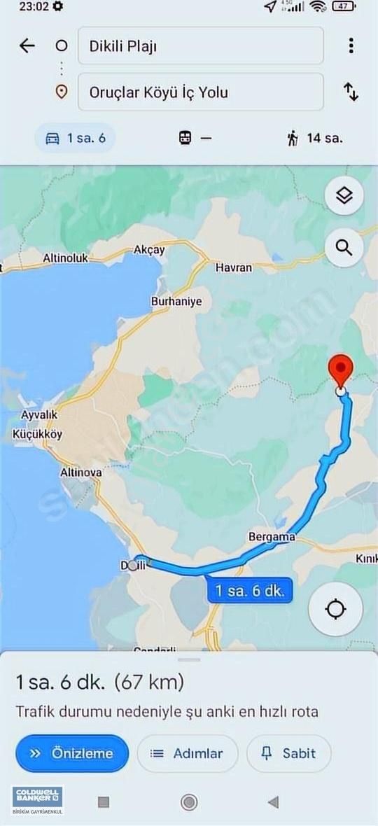 İzmir Bergama'da Koyiçi 736 M2 Muhteşem Manzaralı Arazi - Görsel 5