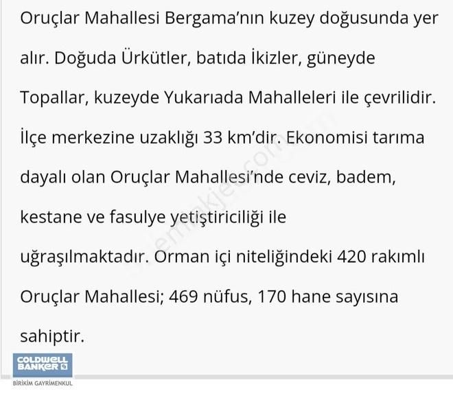 İzmir Bergama'da Koyiçi 736 M2 Muhteşem Manzaralı Arazi - Görsel 4
