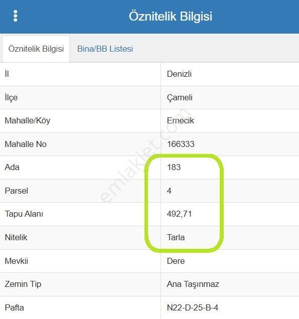 🦋lobby Fortis'ten Satılık Çameli Emecik'te 492 M² Tarla🦋 - Görsel 9