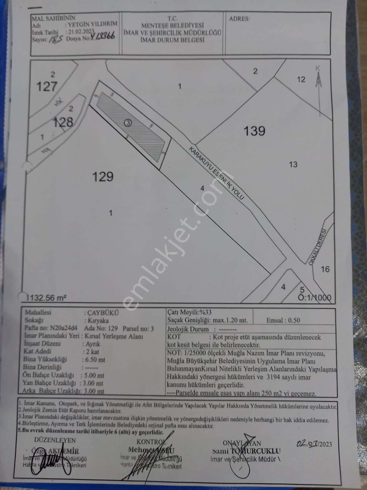 Gevenes Köyünde Konut İmarlı 25/50 2 Katlı İmara Sahip - Görsel 5