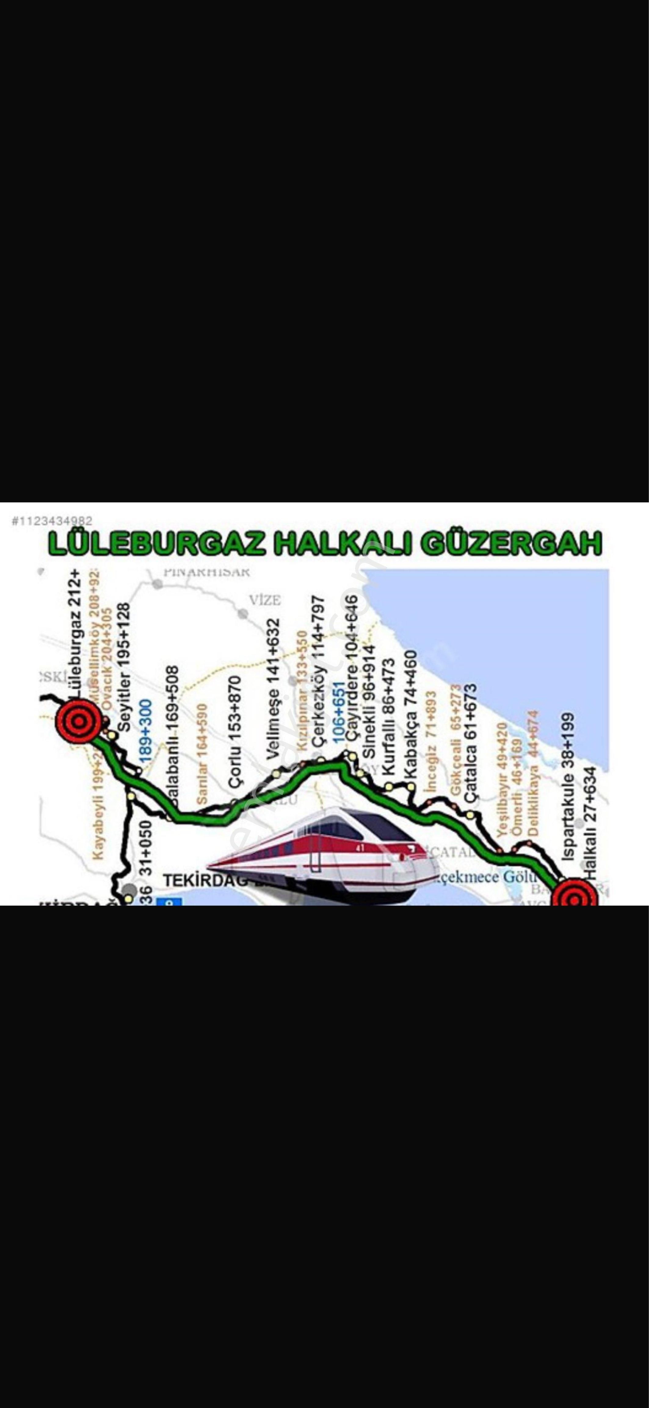 Kayabeyli Hızlı Tren Durağı Yanı Acil Satılık Kelepir 4500m2 Tek Tapu Arazi! - Görsel 2